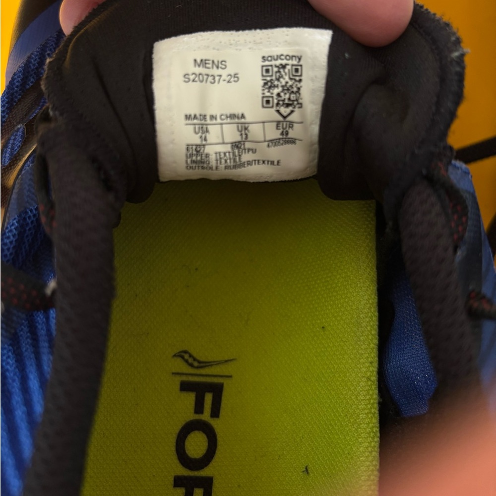 Saucony Men's Blue and Black Athletic Shoes - Picture 3 of 3